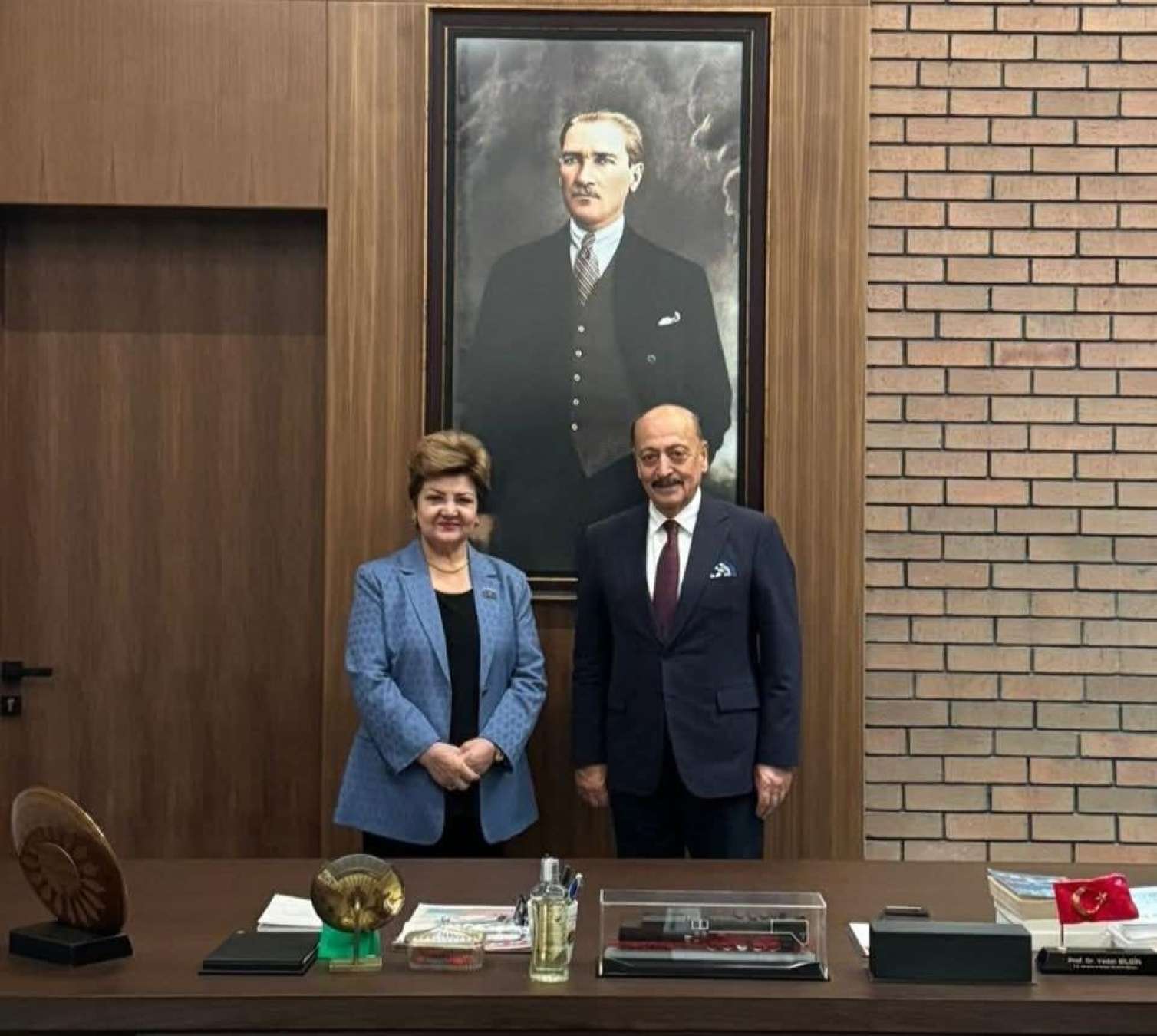 Tənzilə Rüstəmxanlı Vedat Bilgin ilə görüşdü - FOTO 