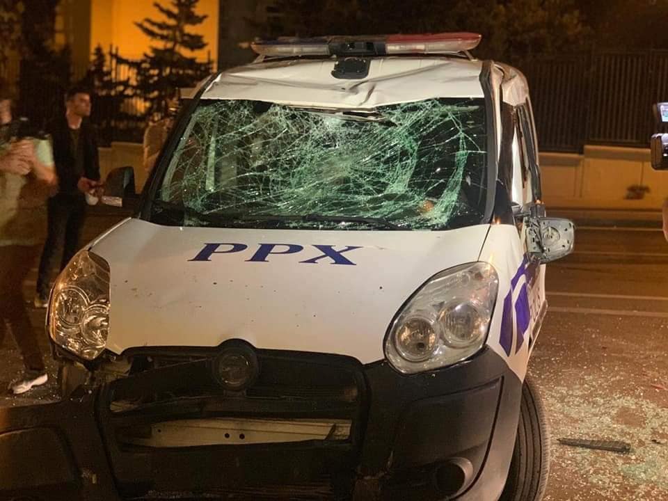 Gecə Bakıda təxribat edənlər tutuldu - 7 polis yaralanıb