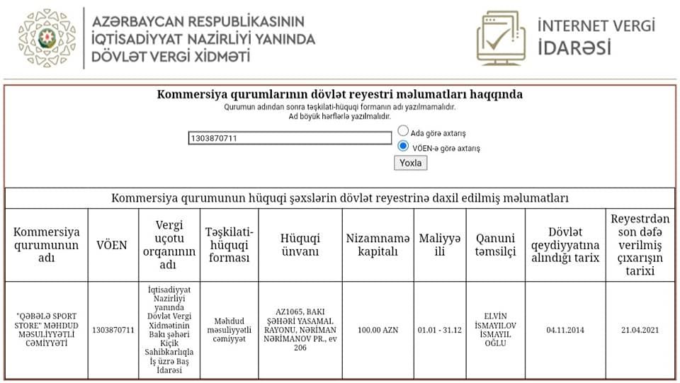 İşdən çıxarılan nazir müavininin oğlunun biznes şəbəkəsi - SİYAHI - FOTO İşdən çıxarılan nazir müavininin oğlunun biznes şəbəkəsi - SİYAHI - FOTO
