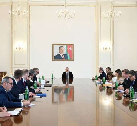Prezident İlham Əliyev NATO nümayəndə heyətini qəbul edib 