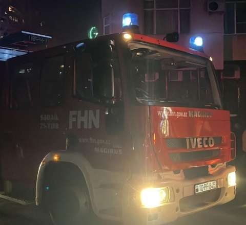 Yasamalda yanğın: 3 nəfər öldü - TƏBİB 