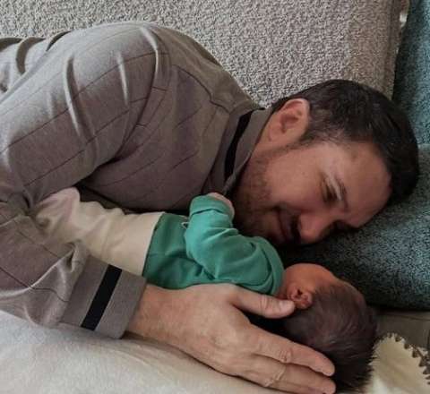 Nadir Qafarzadə nəvəsi ilə - FOTO 