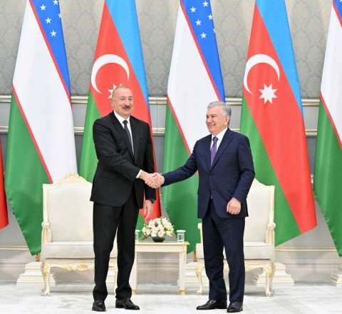 Prezidentin Özbəkistan səfəri ilə bağlı -  VİDEOÇARX