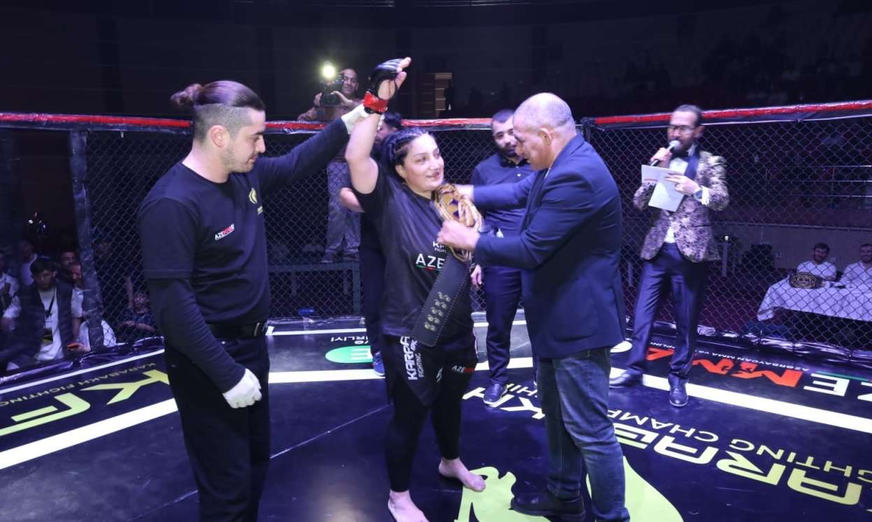 Nazirliyin zabiti MMA üzrə beynəlxalq turnirin qalibi oldu - VİDEO/FOTO
