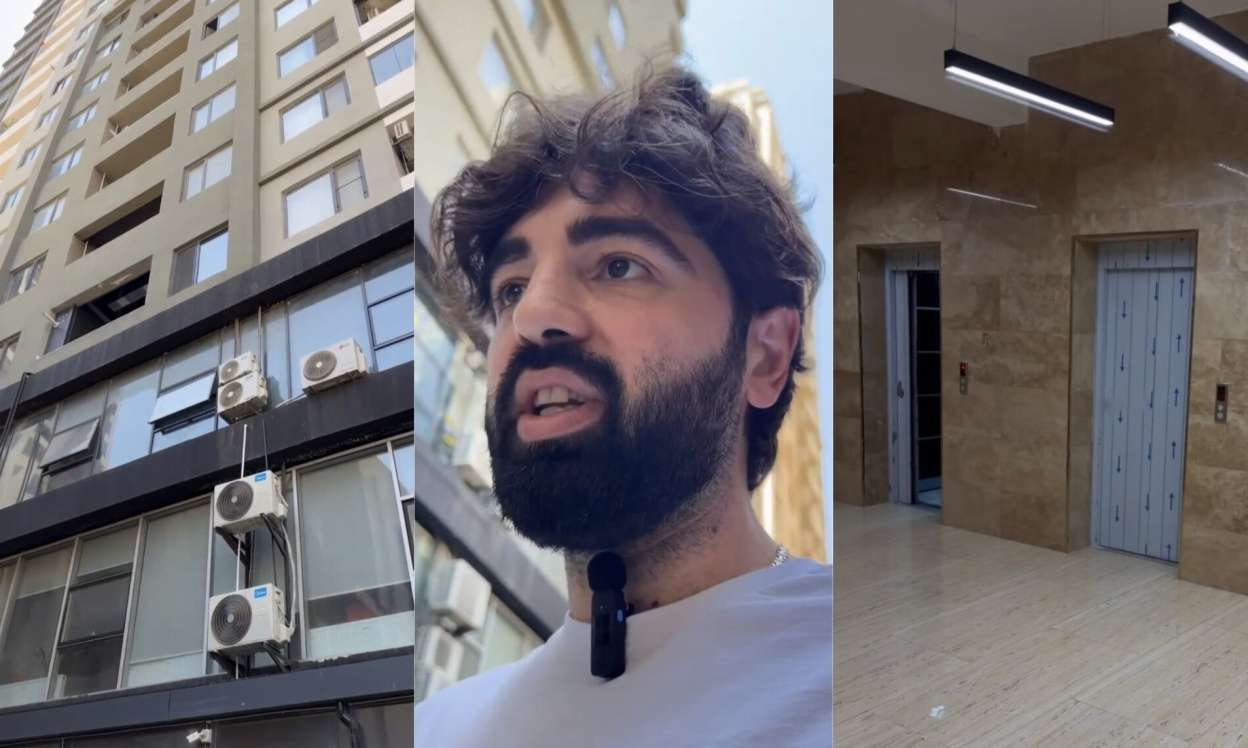 Bakıda 25 mərtəbəli binada lift “özəlləşdirildi”:  2-3 nəfər evinə çıxa bilir - VİDEO