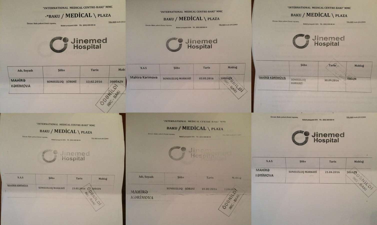 Məşhur klinikada süni mayalanma dələduzluğu -   6700-ü alınan pasiyent məhkəməyə müraciət etdi
