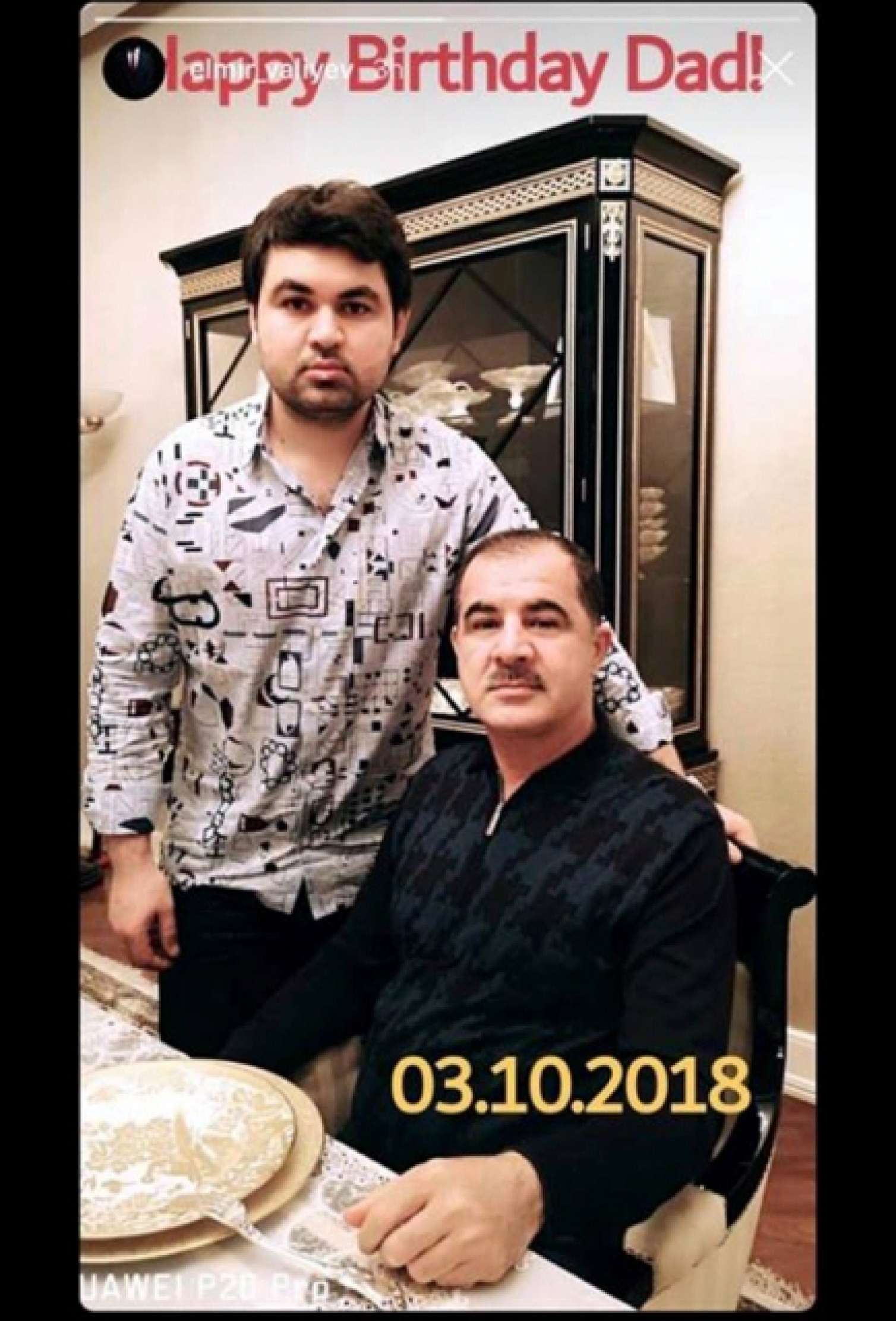 Elmar Vəliyevin doğum günü FOTOSU -  Oğlu paylaşdı