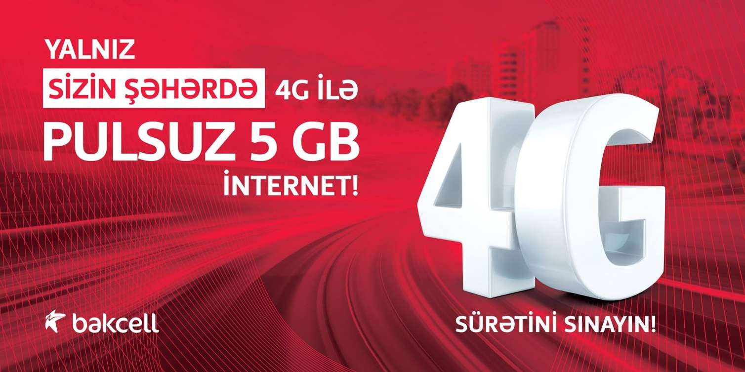 “Bakcell”dən 6 bölgənin sakinlərinə 5 GB PULSUZ İnternet! 