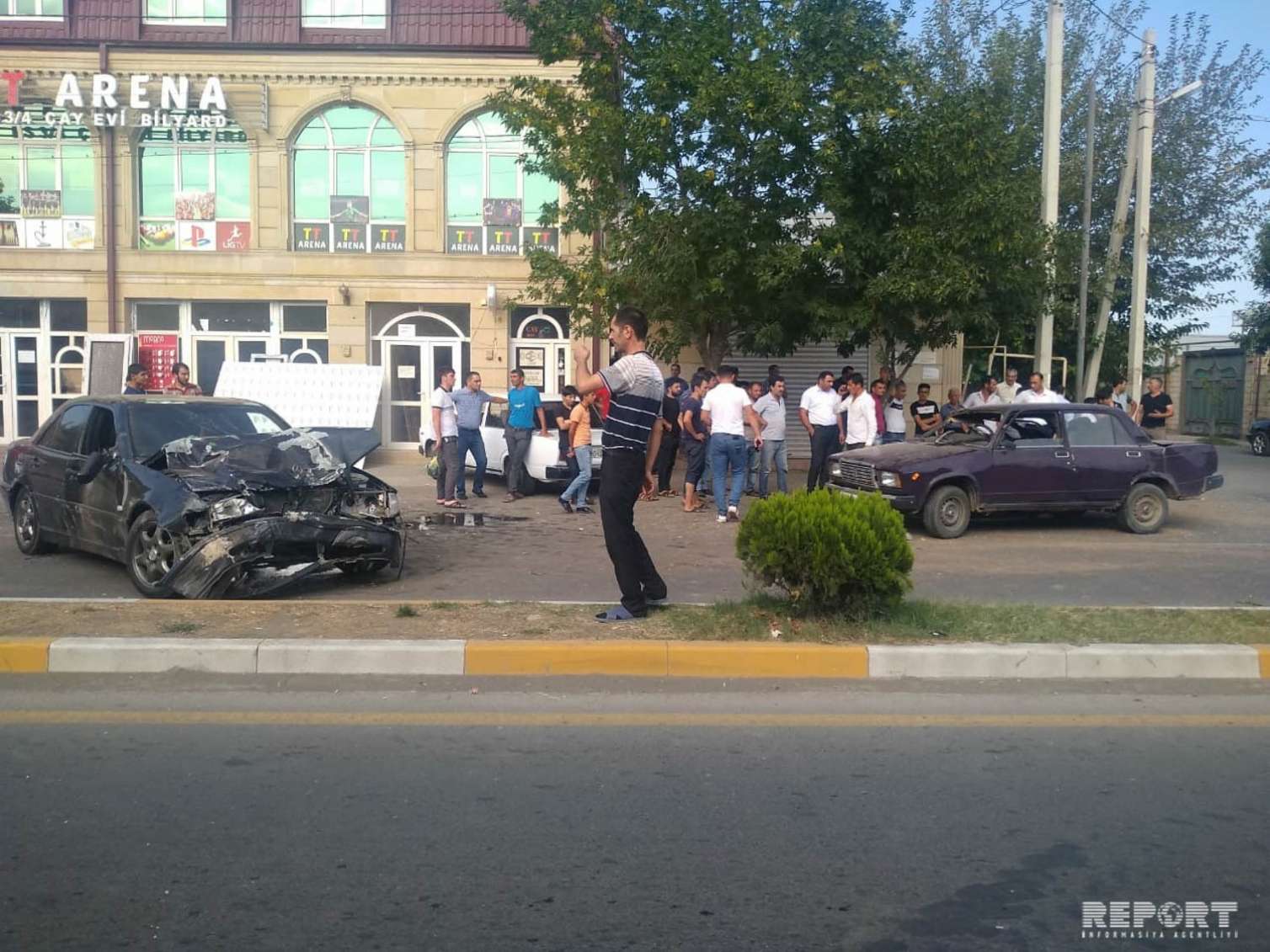 İmişlidə yol qəzası - Xəsarət alan var -  FOTOLAR