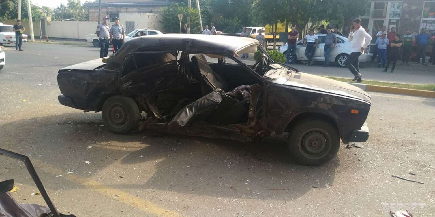 İmişlidə yol qəzası - Xəsarət alan var -  FOTOLAR