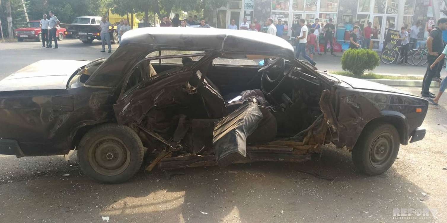 İmişlidə yol qəzası - Xəsarət alan var -  FOTOLAR