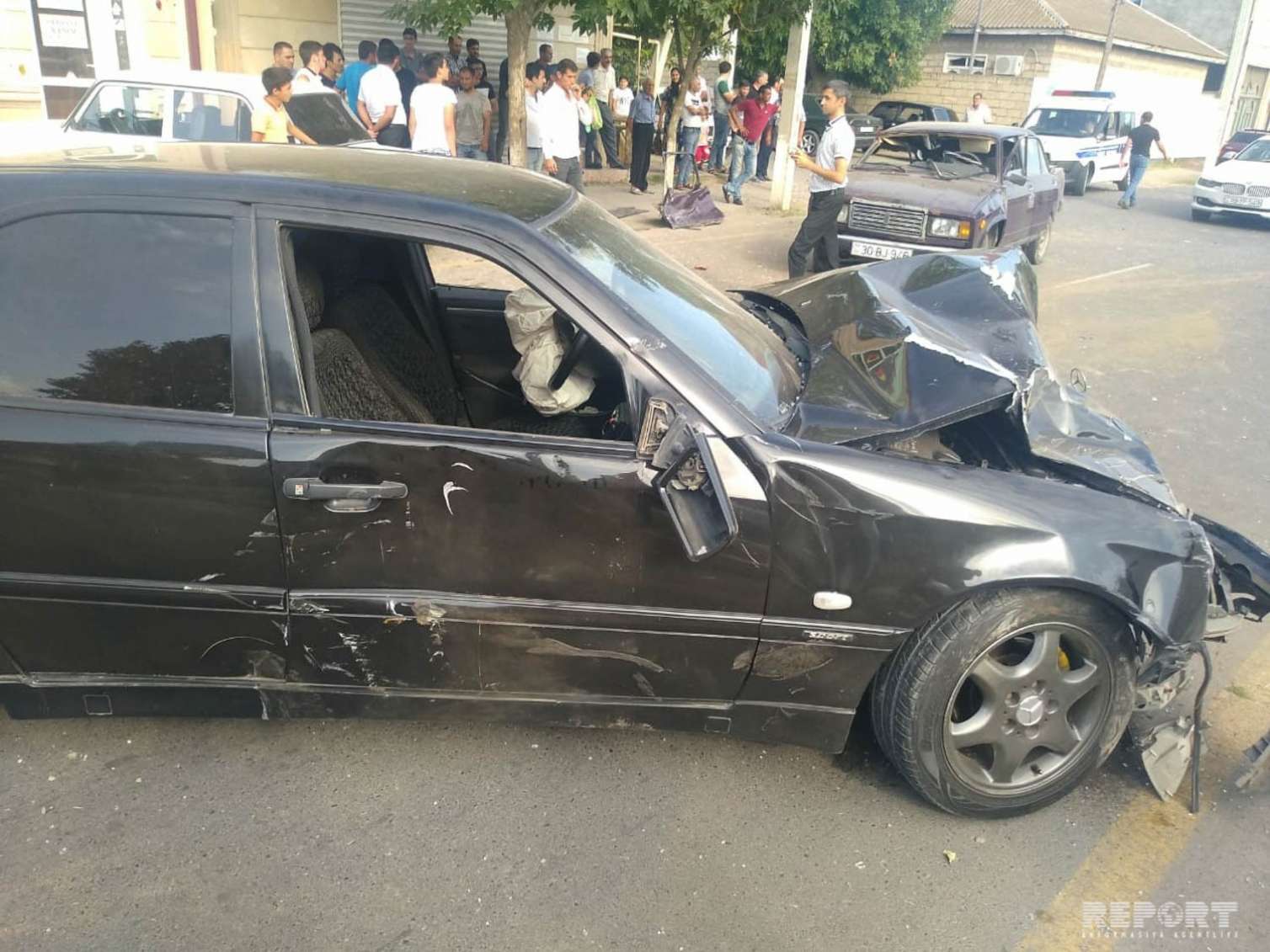 İmişlidə yol qəzası - Xəsarət alan var -  FOTOLAR