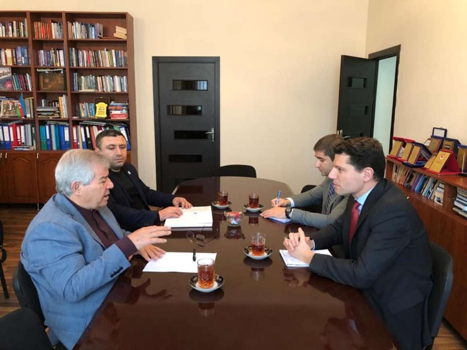 Sabir Rüstəmxanlı  ABŞ diplomatı ilə görüşüb  - FOTO