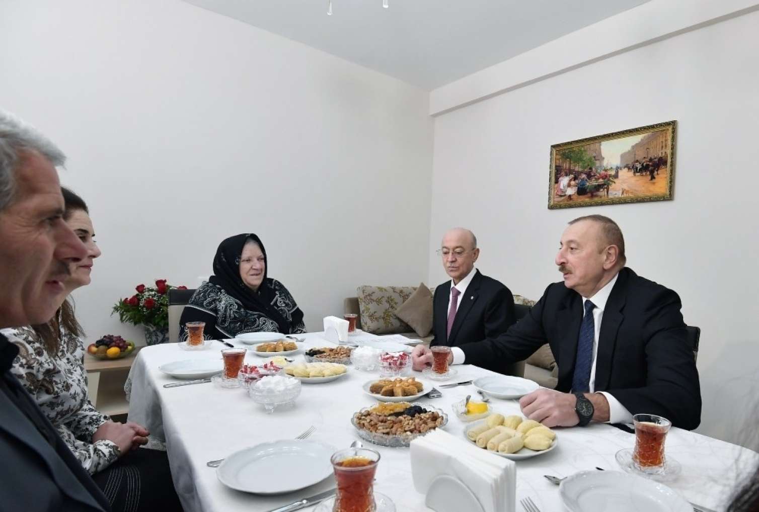Prezident Şamaxıda zəlzələdən ziyan çəkən ailələr üçün inşa edilən binada -  FOTOLAR
