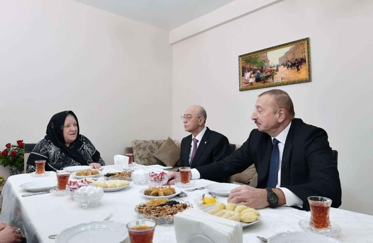 Prezident Şamaxıda zəlzələdən ziyan çəkən ailələr üçün inşa edilən binada -  FOTOLAR