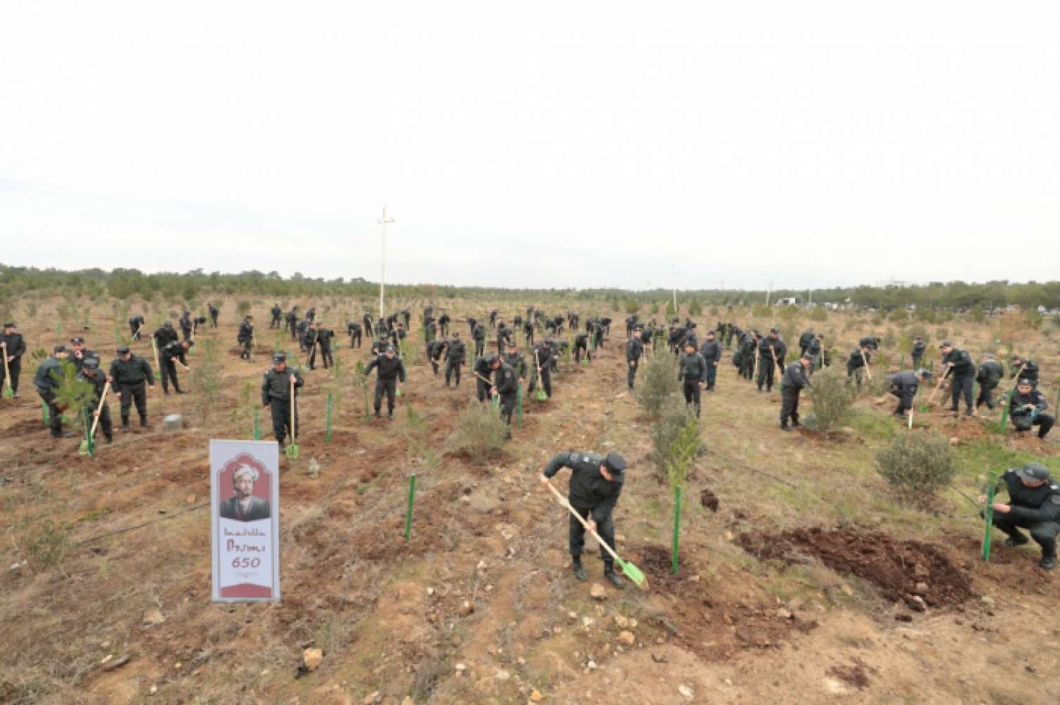 Polislər ağacəkmə aksiyasında -  11 min 400 ağac əkdilər