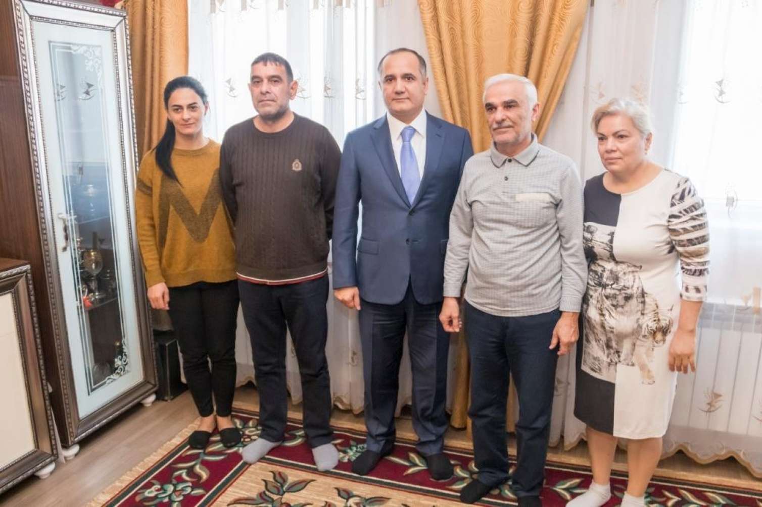 Kamaləddin Qafarov Məstəliyevlər ailəsinin qonağı olub -   FOTOLAR