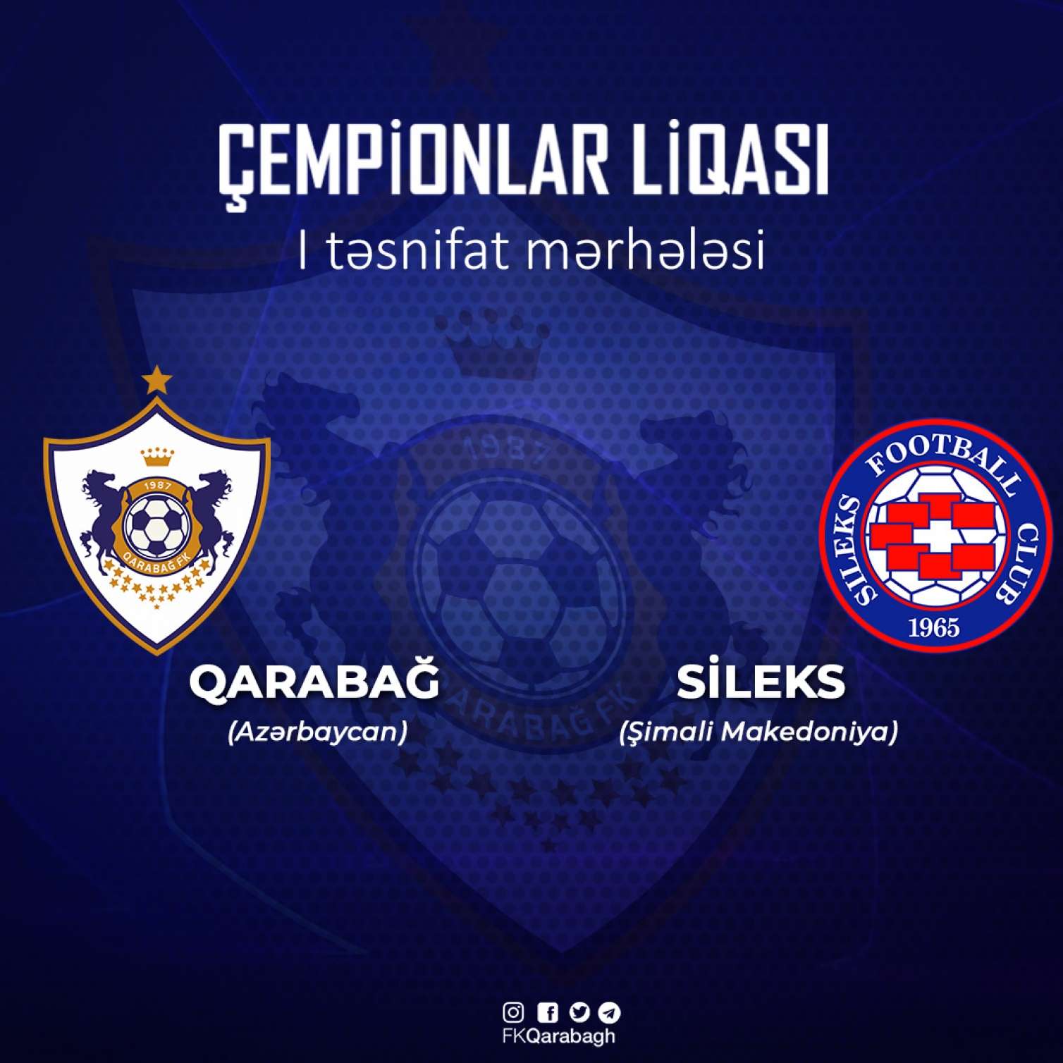 “Qarabağ”ın “Sileks” klubu ilə oyununun vaxtı açıqlandı 