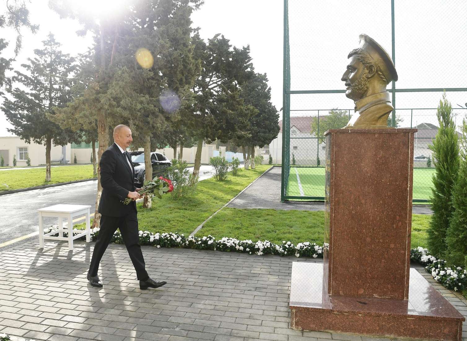 Prezident Əmircanda məktəb açılışında  - FOTOLAR - Yenilənib