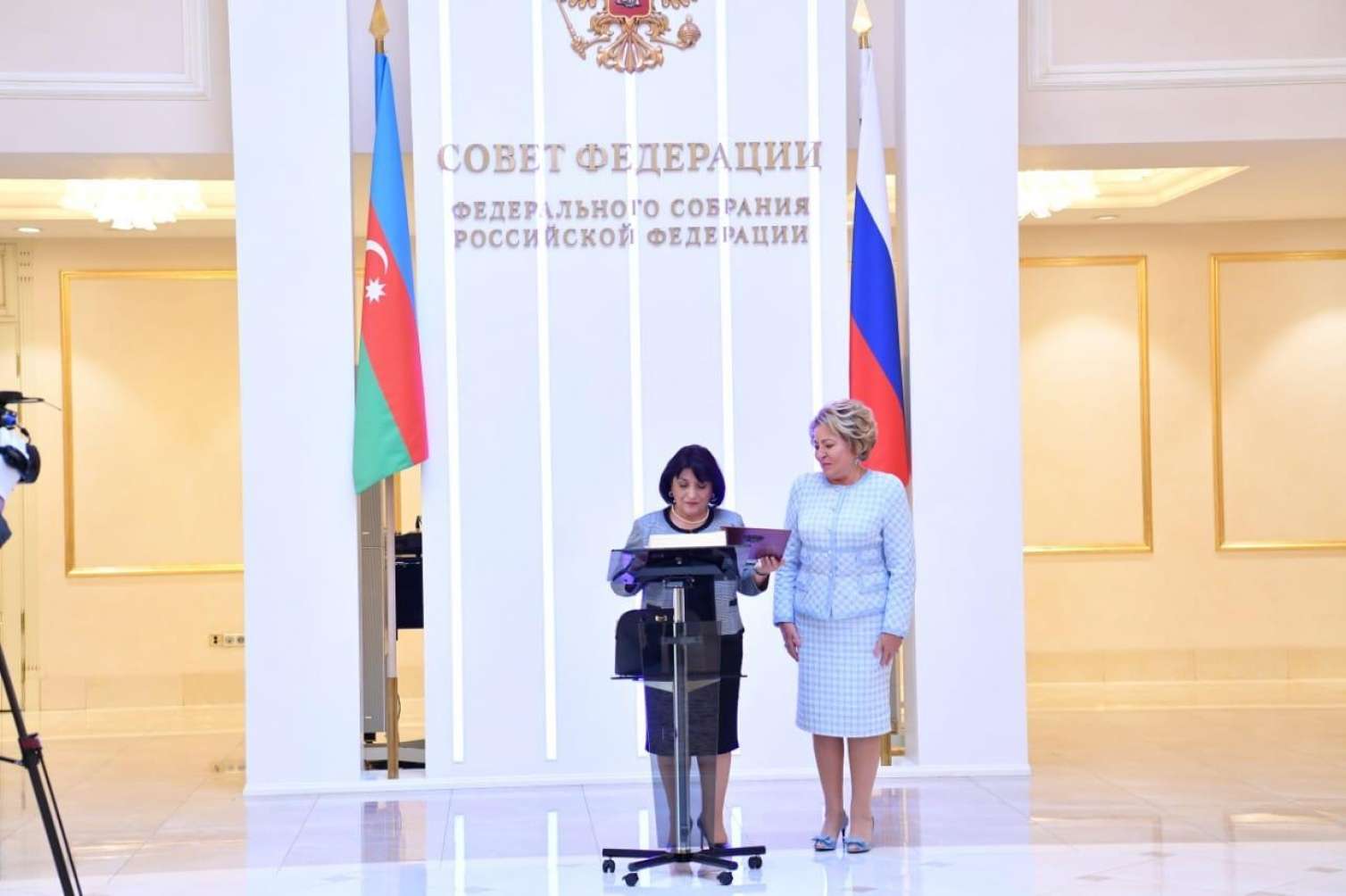Sahibə Qafarova Valentina Matviyenko ilə görüşdü -  FOTOLAR