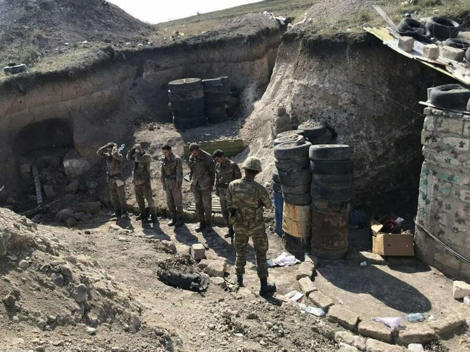 Erməni postu dağıdıldı, əsgərlər əsir alındı   - FOTOLAR
