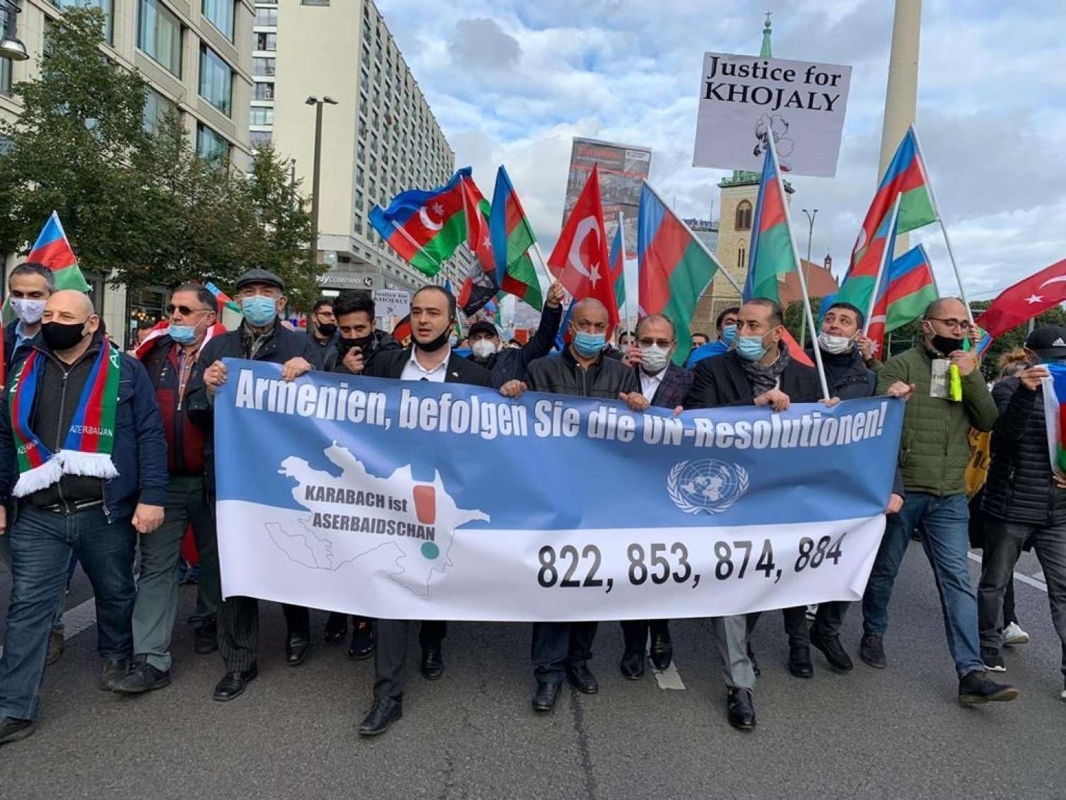 Almaniya azərbaycanlıları Ermənistanın cəzalandırılmasını tələb etdi  VİDEO