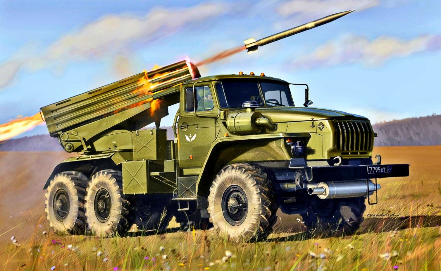 “Düşmənin BM-21 “Qrad” yaylım atəşli reaktiv sistemi məhv edilib”  Müdafiə Nazirliyi 