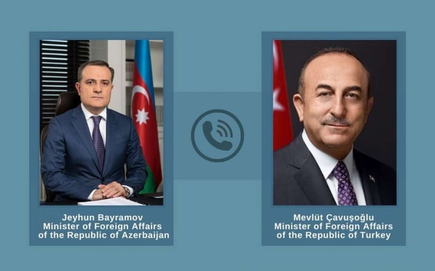 Bayramov və Çavuşoğlu ermənilərin hərbi cinayətlərini müzakirə etdilər 