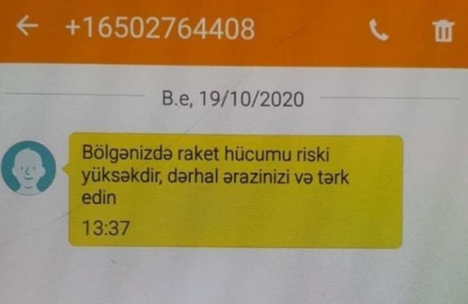 Mesaj vasitəsilə saxta çağırışlar edilir  XƏBƏRDARLIQ 