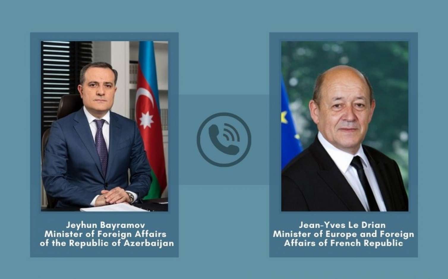Azərbaycan və Fransa XİN başçıları arasında telefon danışığı olub 