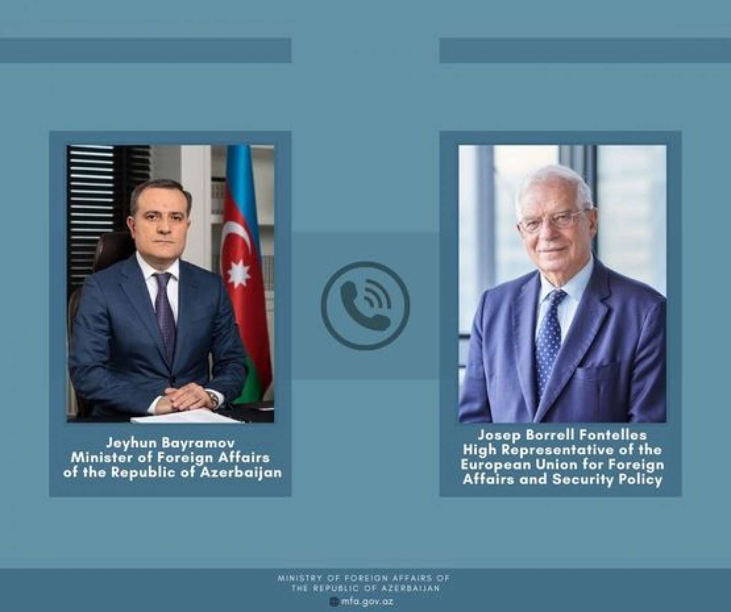 Cozep Borrel Ceyhun Bayramova zəng etdi 