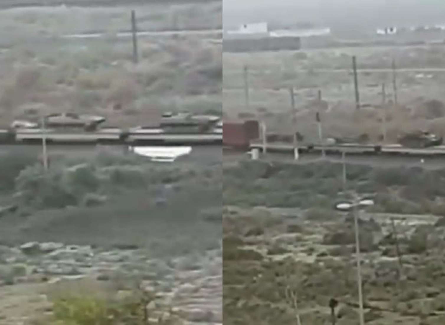 Ermənilərdən qənimət götürülən tanklar Bakıya çatdı  VİDEO