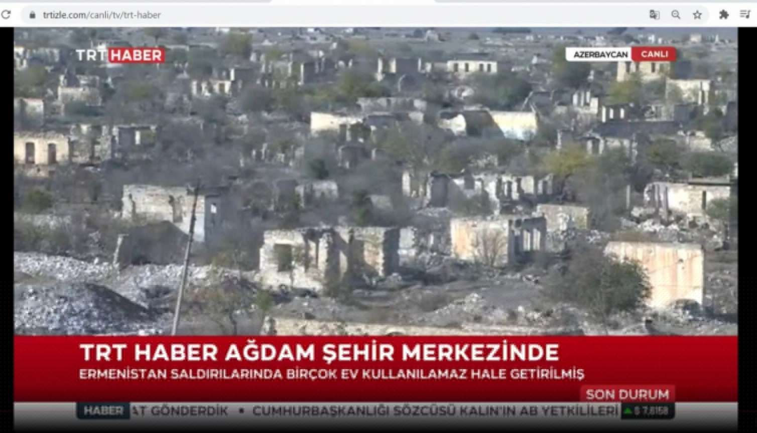 “TRT Haber” Ağdamdan reportaj yayımladı 