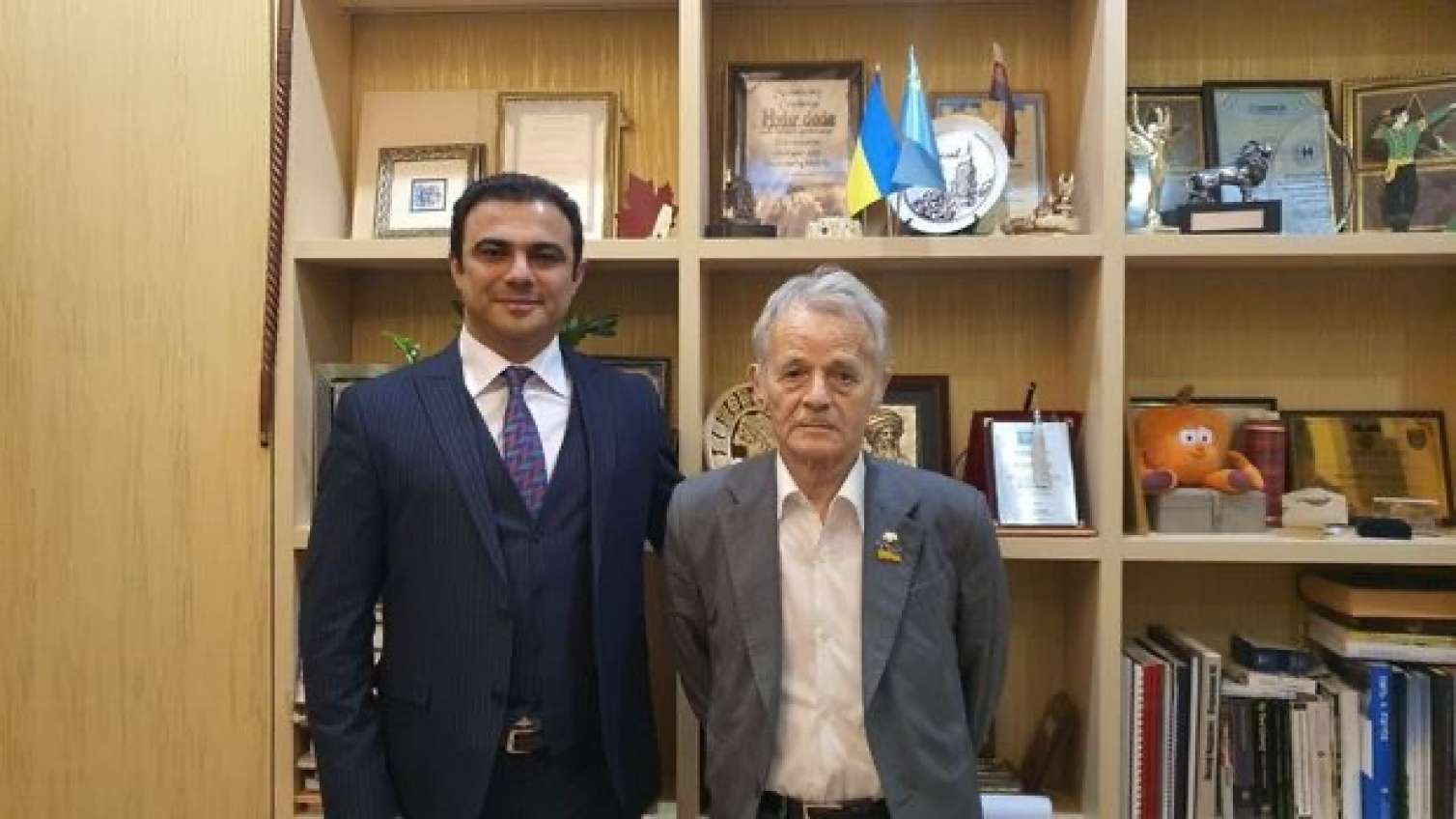 Hikmət Cavadov Krım tatarlarının lideri ilə görüşdü   FOTO