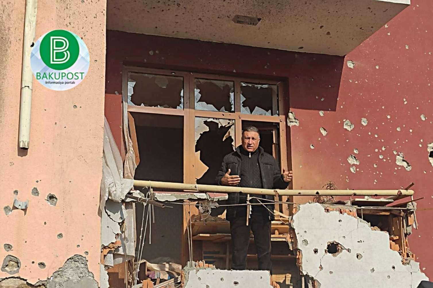 Diplomatlar ermənilərin Tərtərdə dağıtdığı evlərə baxdı  FOTOLAR