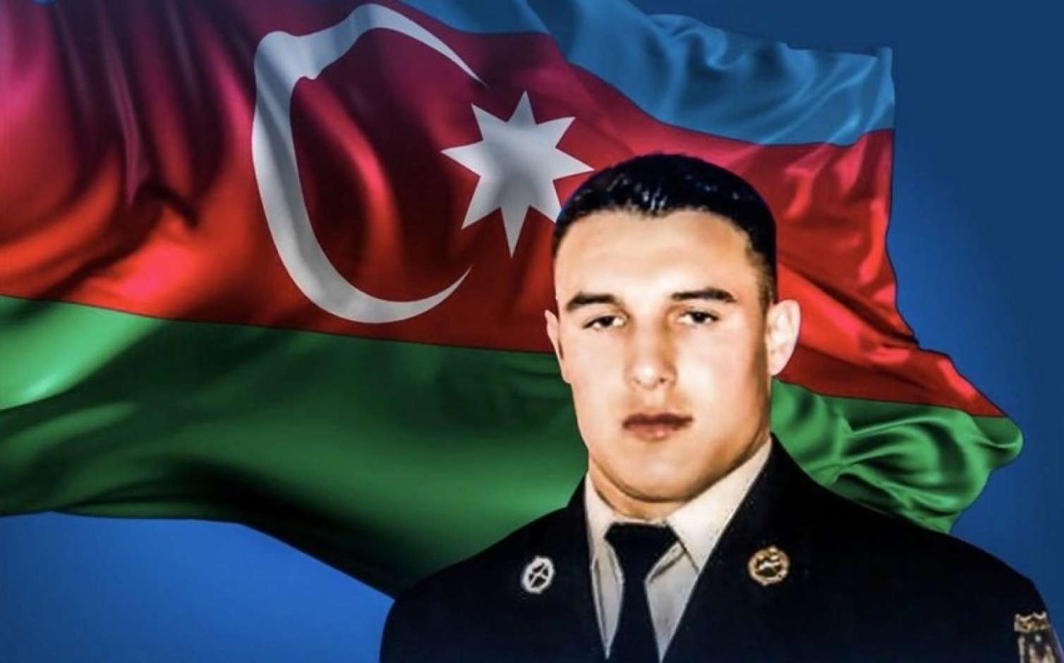 Hadrutda Mübariz İbrahimovun şəkli ucaldıldı  FOTO