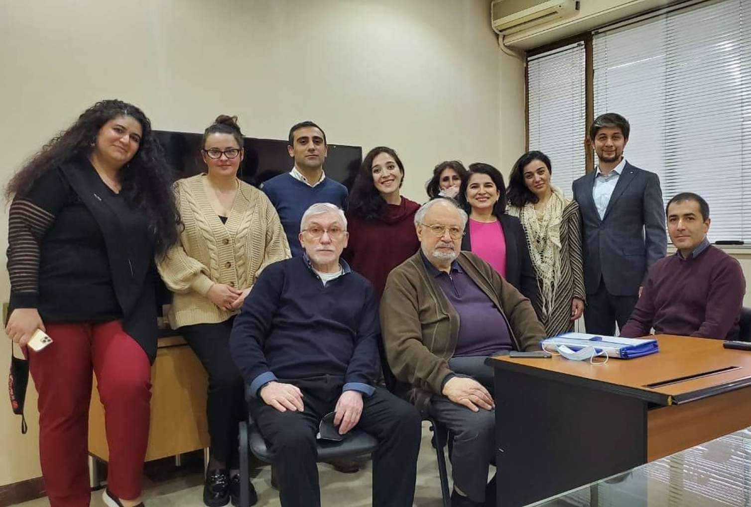 Rüstəm İbrahimbəyov dərs keçdi -  FOTOLAR