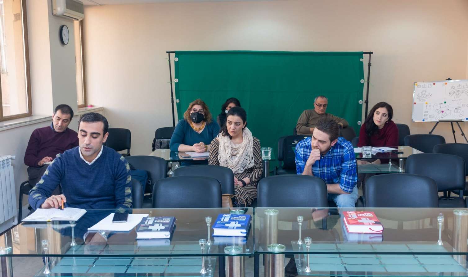 Rüstəm İbrahimbəyov dərs keçdi -  FOTOLAR