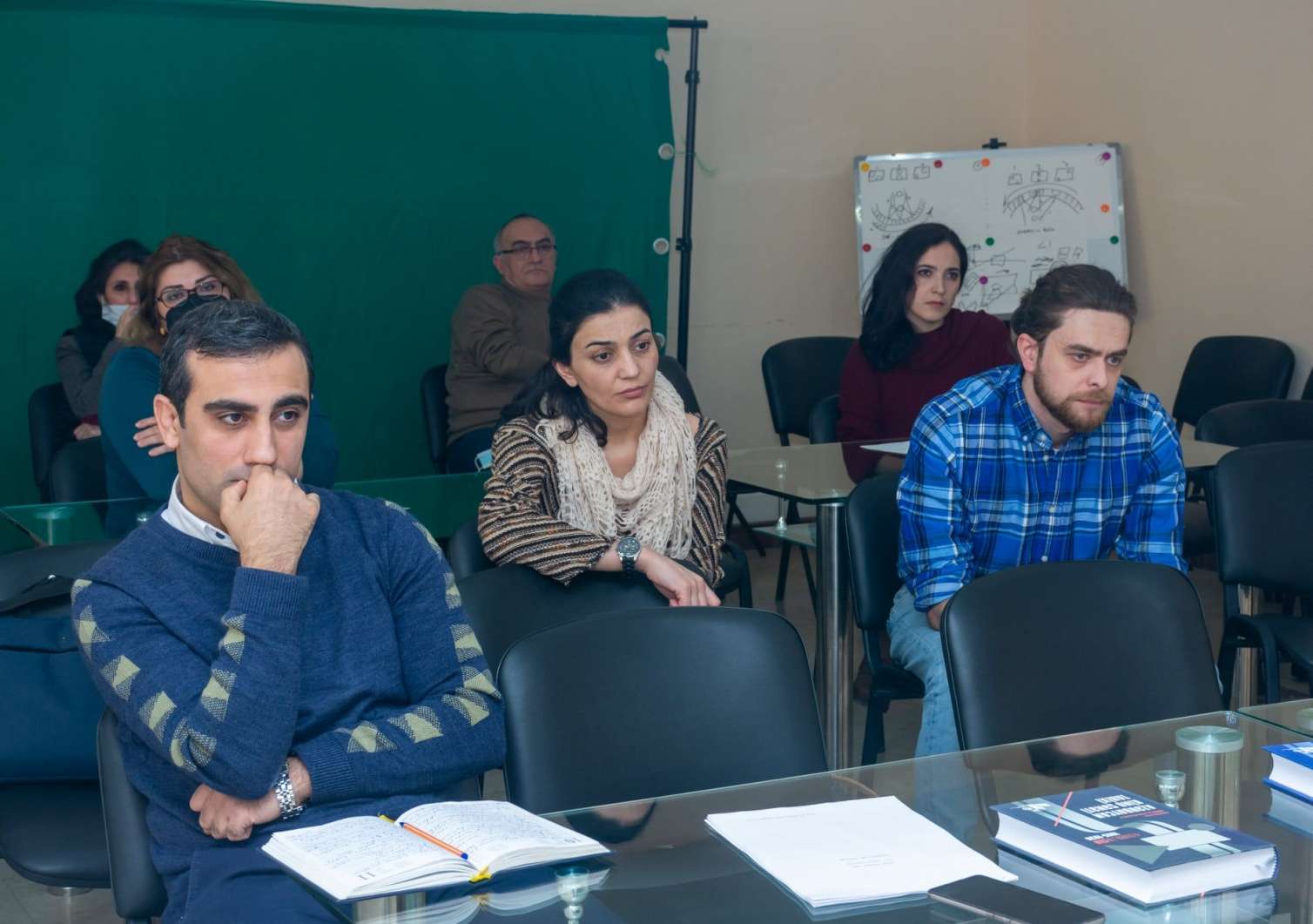 Rüstəm İbrahimbəyov dərs keçdi -  FOTOLAR