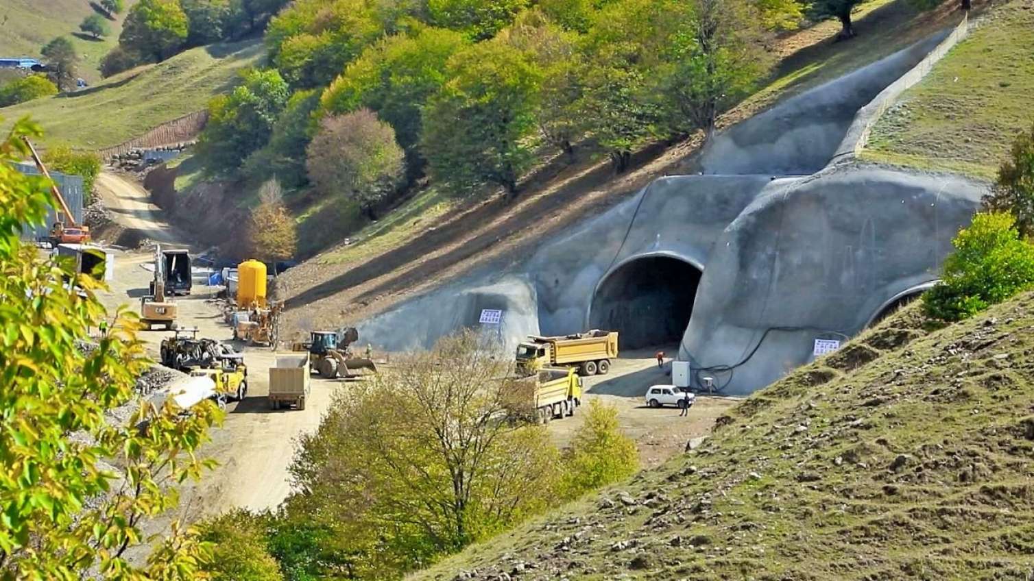 Murovdağ tunelinin inşasından  FOTOLAR