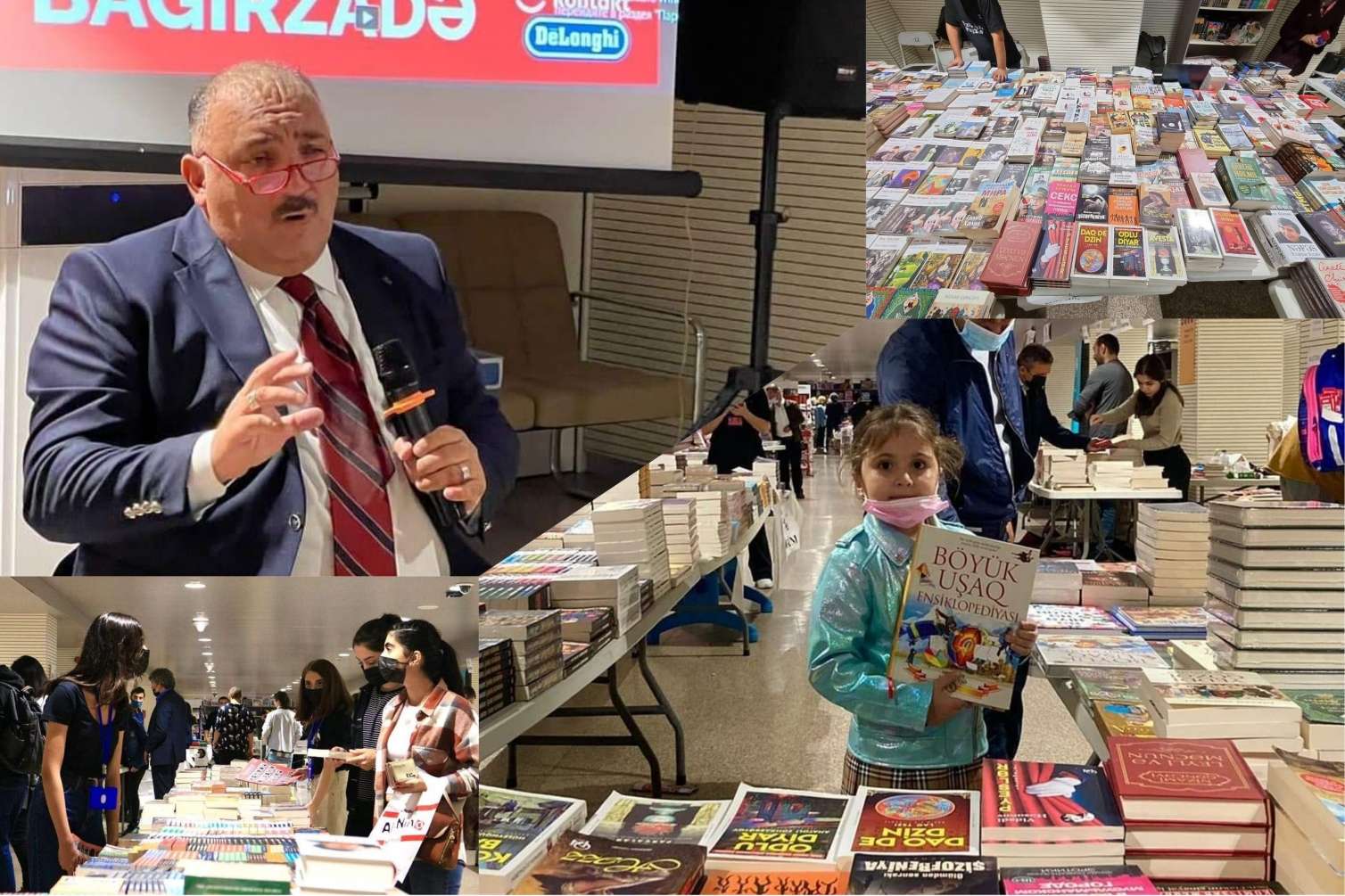 Milli kitab sərgisi davam edir: Bəhram Bağırzadə oxucularla görüşdü -  FOTO - VİDEO