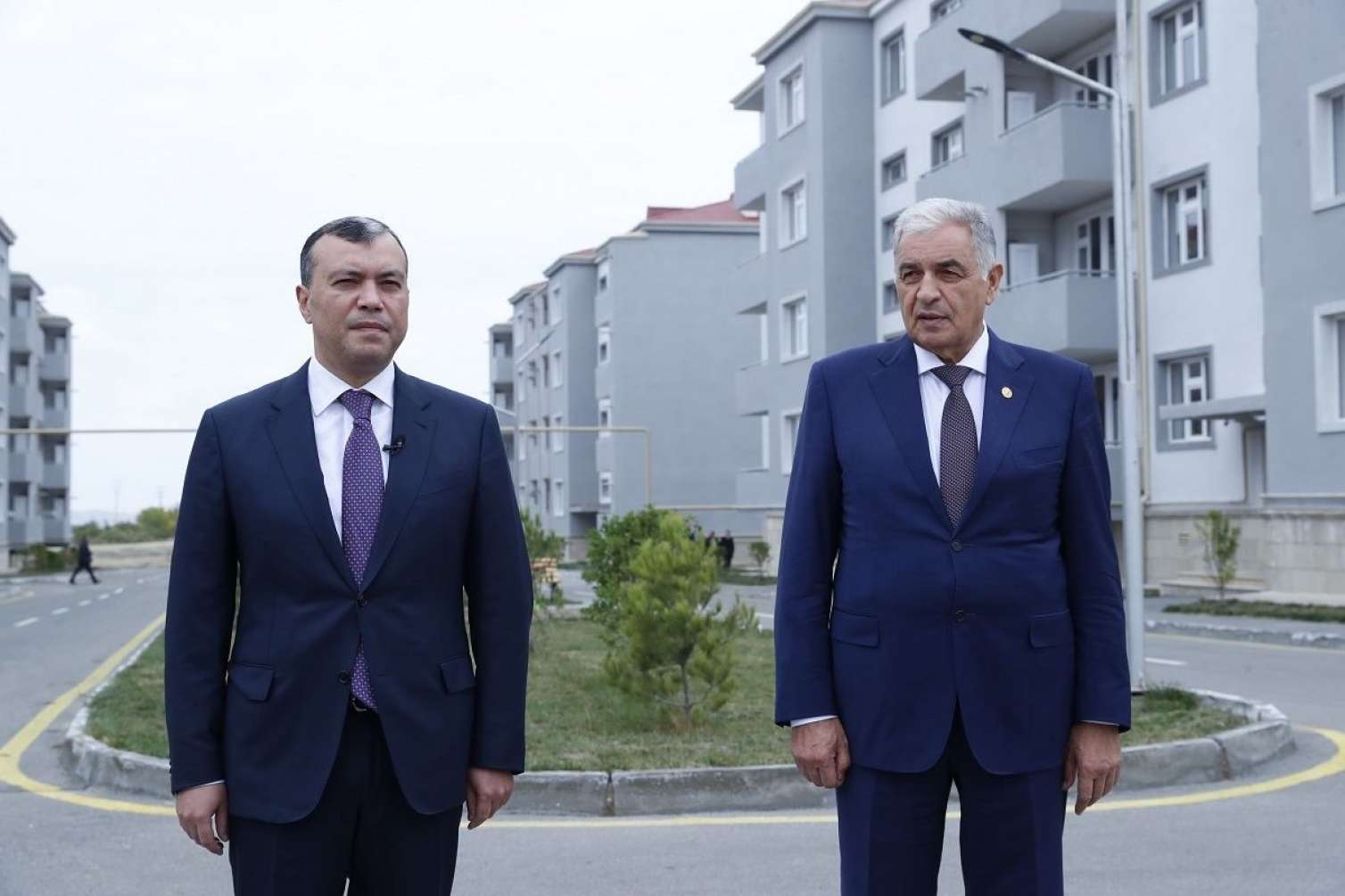 Samuxda şəhid ailələri və müharibə əlilləri üçün yeni yaşayış kompleksinin açılışı olub -  FOTOLAR