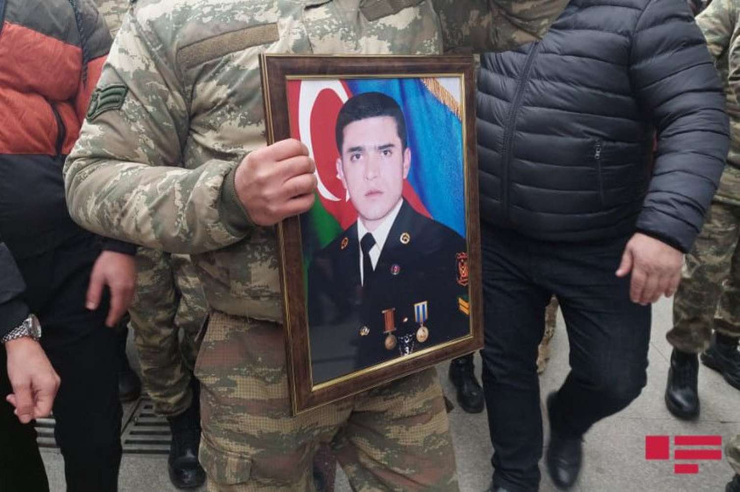 Şəhid Natiq Əliyevlə vida mərasimi -  FOTOLAR
