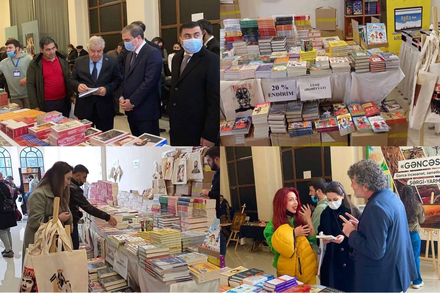  I Gəncə Kitab Sərgisi başladı: 3 gün davam edəcək -  FOTOLAR