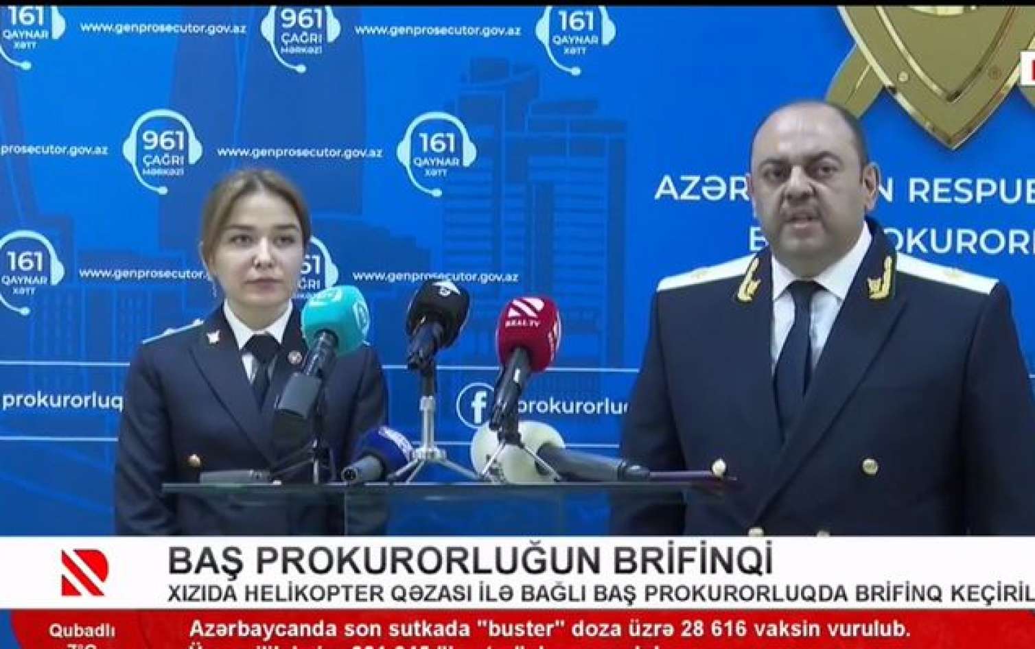 Helikopter qəzası ilə bağlı brifinq keçirildi -  VİDEO