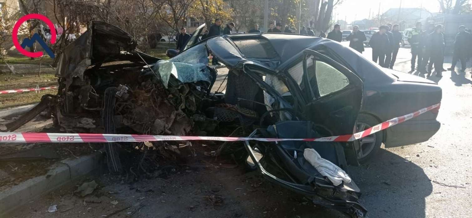 Gəncədə ağır qəza: 2 azyaşlı öldü -  FOTOLAR