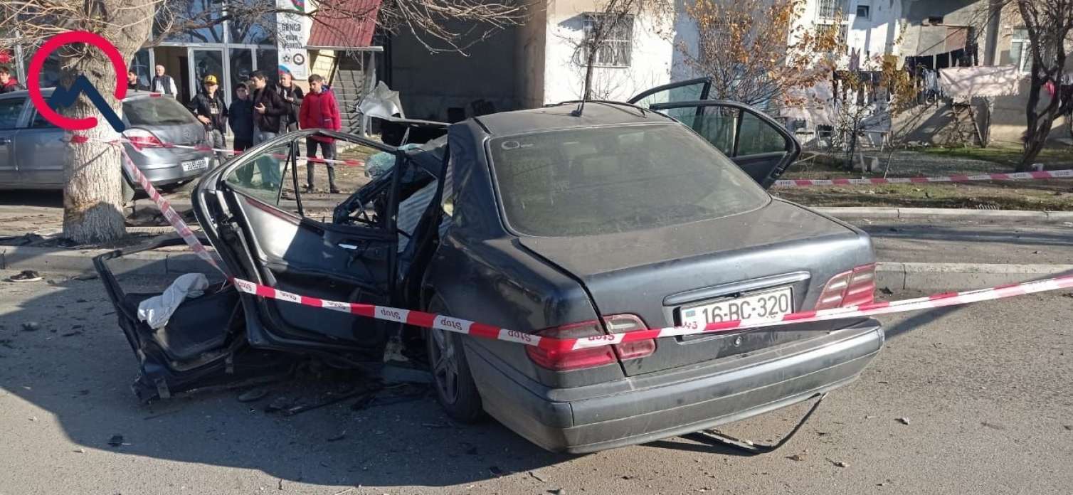 Gəncədə ağır qəza: 2 azyaşlı öldü -  FOTOLAR