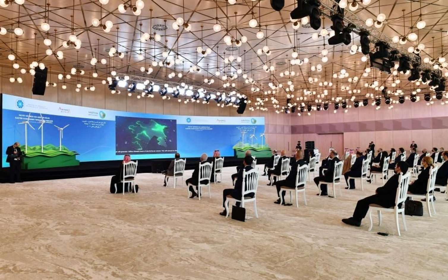 Prezident "Xızı-Abşeron" Külək Elektrik Stansiyasının təməlini qoydu -  YENİLƏNİB - FOTO