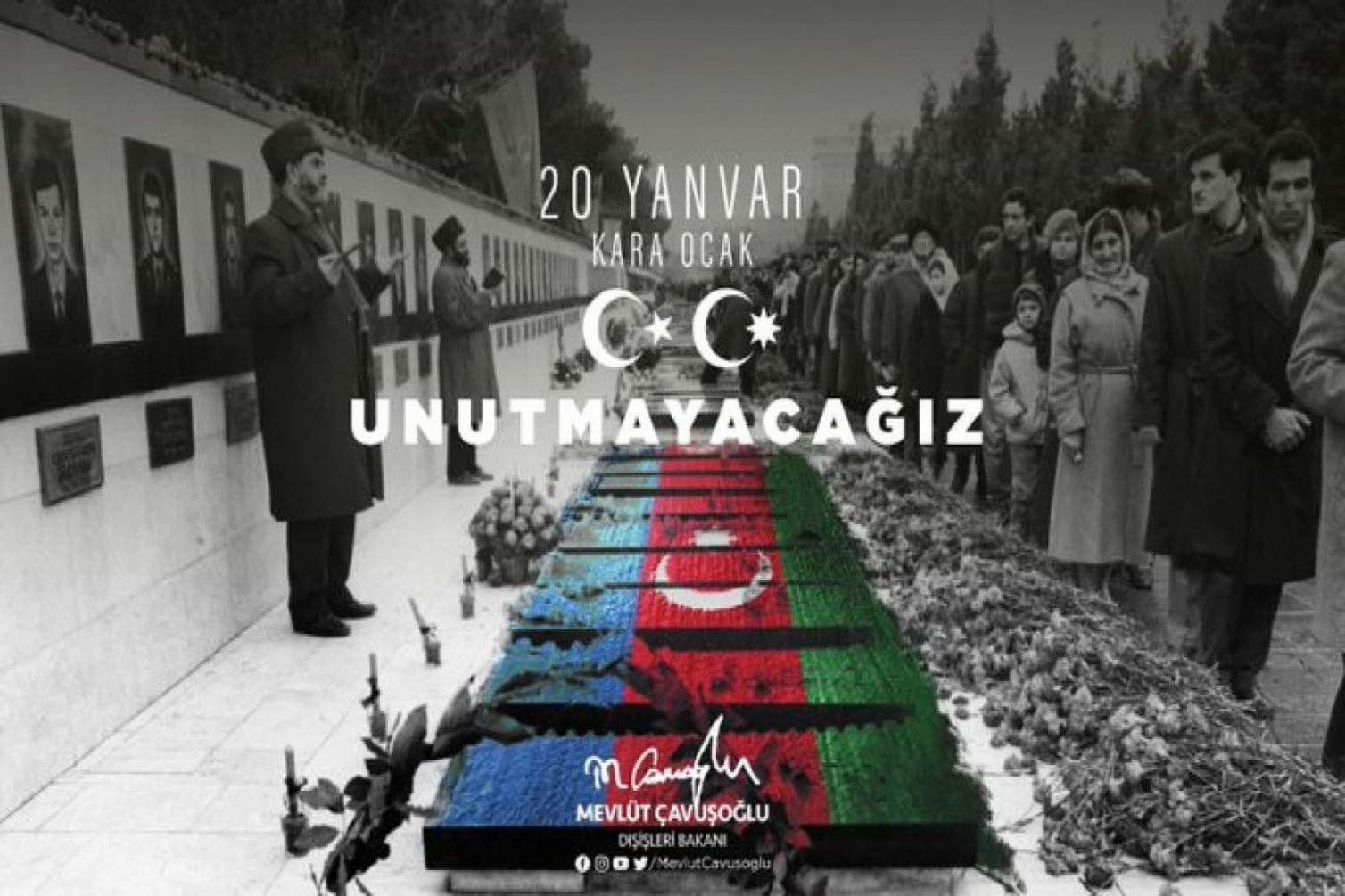 Çavuşoğludan 20 Yanvar faciəsi ilə bağlı paylaşım  