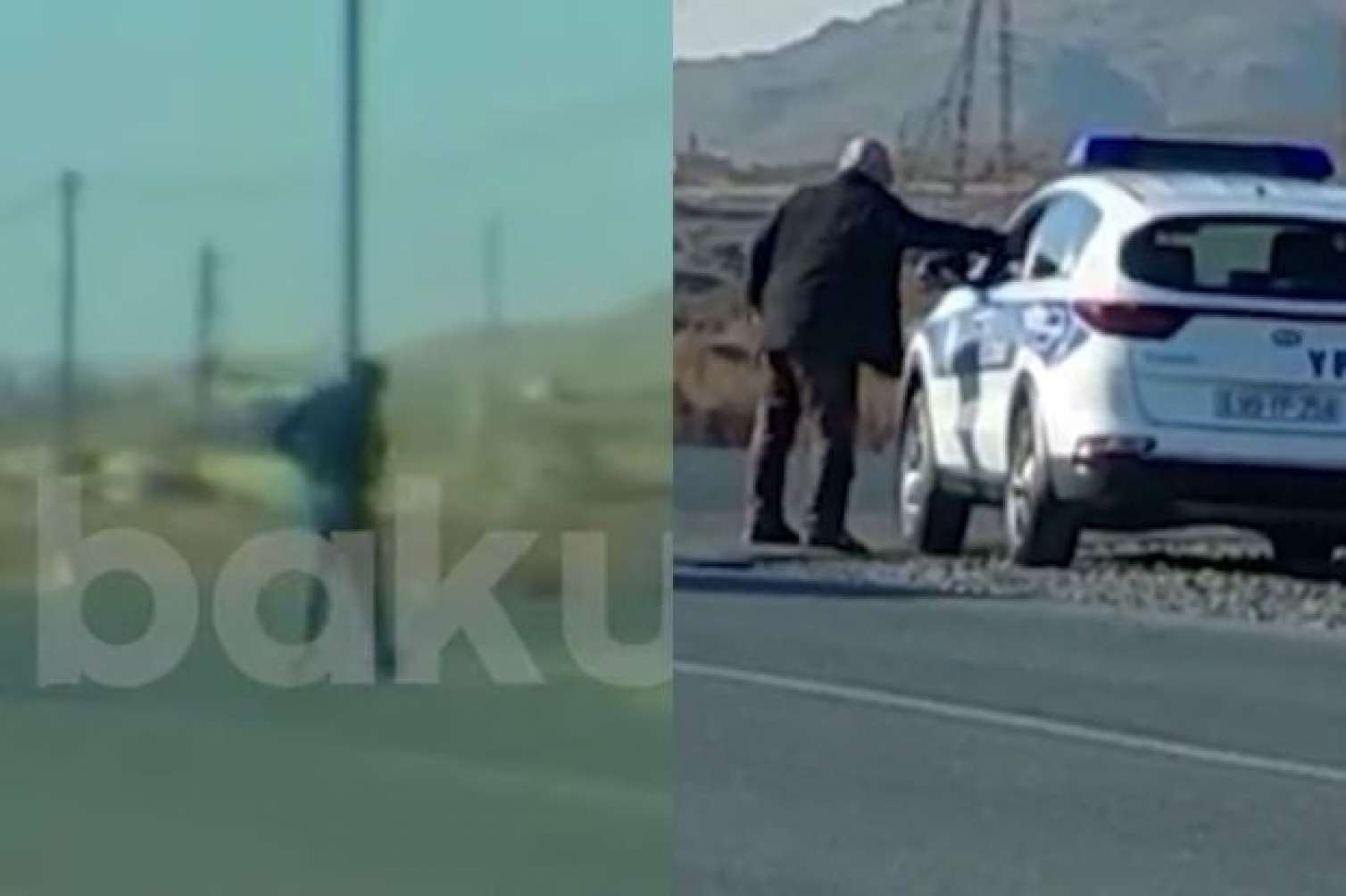 Yol polisləri dərə xəlvət, tülkü bəy deyib, xərac yığırlar -  ANBAAN GÖRÜNTÜLƏR